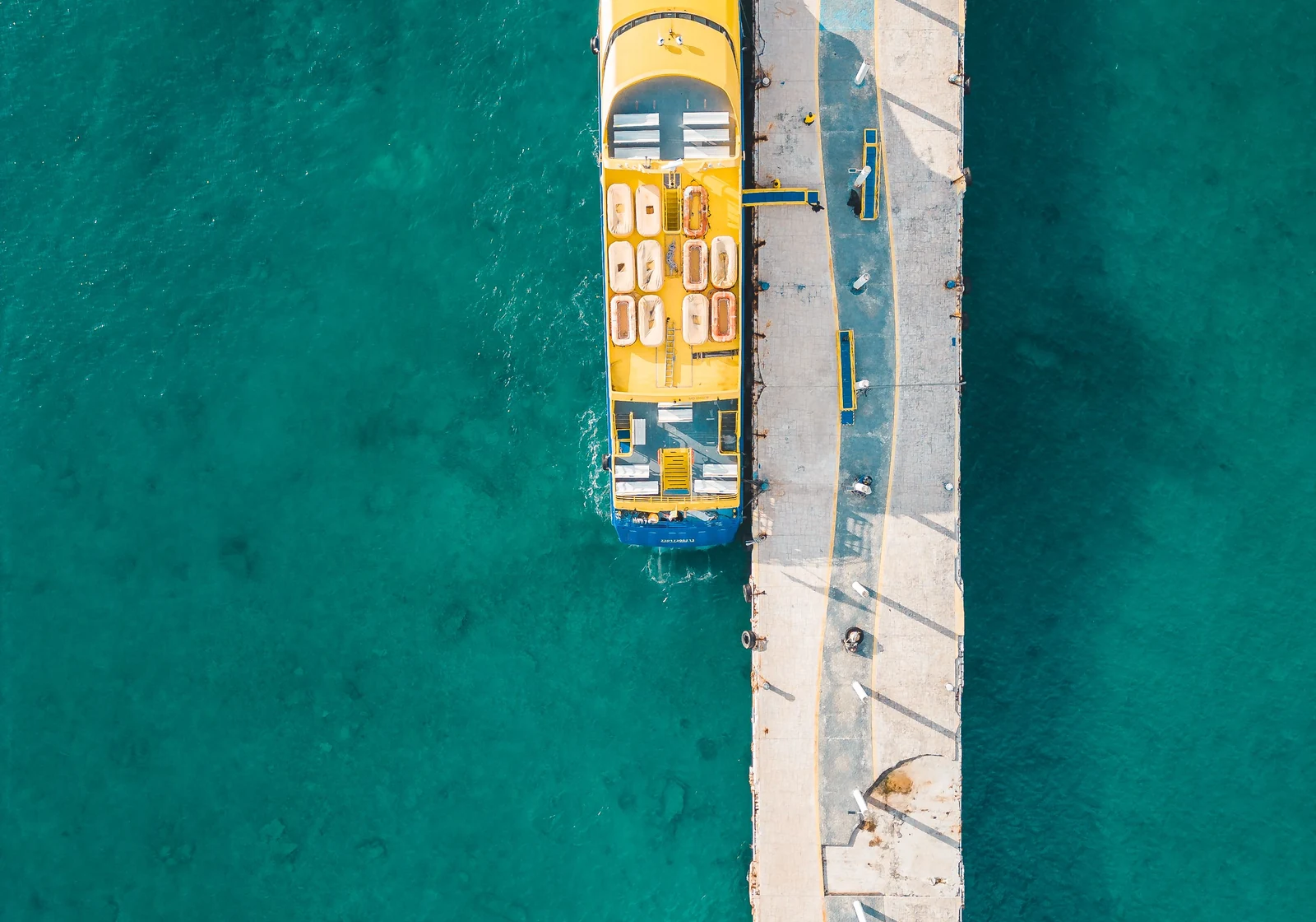 Ferry crossing the Caribbean between Playa del Carmen and Cozumel